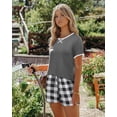 thumbnail image 3 of Ekouaer Women Pajama Set Casual Short Set, 3 of 6