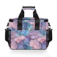 thumbnail image 7 of FORMRS Insulated Cooler Bag 24 Cans Capacity Soft Leakproof Lunch Box with Side Pockets, Pink Marble Pattern, 7 of 7