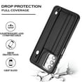 thumbnail image 5 of Mantto Wallet Case Compatible with Samsung Galaxy A32 5G, for Women Men, with Card Holder Slots, Shockproof Premium PU Leather Wristband Kickstand Back Phone Case for Samsung Galaxy A32 5G,Black, 5 of 6