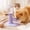 Purple, variant on Automatic Cat Water Dispenser with Adjustable Height, Anti-Spill Pet Hydration Station with Petal Base, Gravity Fed Water Bowl for Kittens