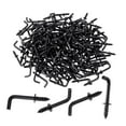 thumbnail image 2 of figatia 100 Pieces 90 Degree Self Tapping Screw Hooks Medal Hooks Black Multifunctional for Hanging Photo Frame Carbon Steel M3.4x40mm, 2 of 8