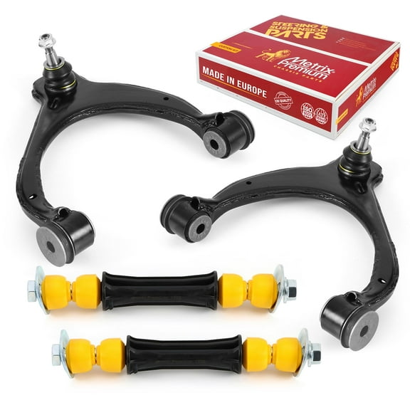 Metrix Premium Chassis Parts - 4 PC Front L/R Upper Control Arm & Front Sway Bar Stabilizer End Link Kit Fits 14-15 Chevrolet Silverado 1500, 15-16 GMC Yukon, RK623125 RK623126 K700538
