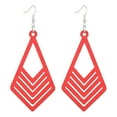 thumbnail image 5 of KeirineCC Brief And Fashionable Wood Hollow Geometric Earrings Earrings Earrings New European And American Wood Earrings, 5 of 5