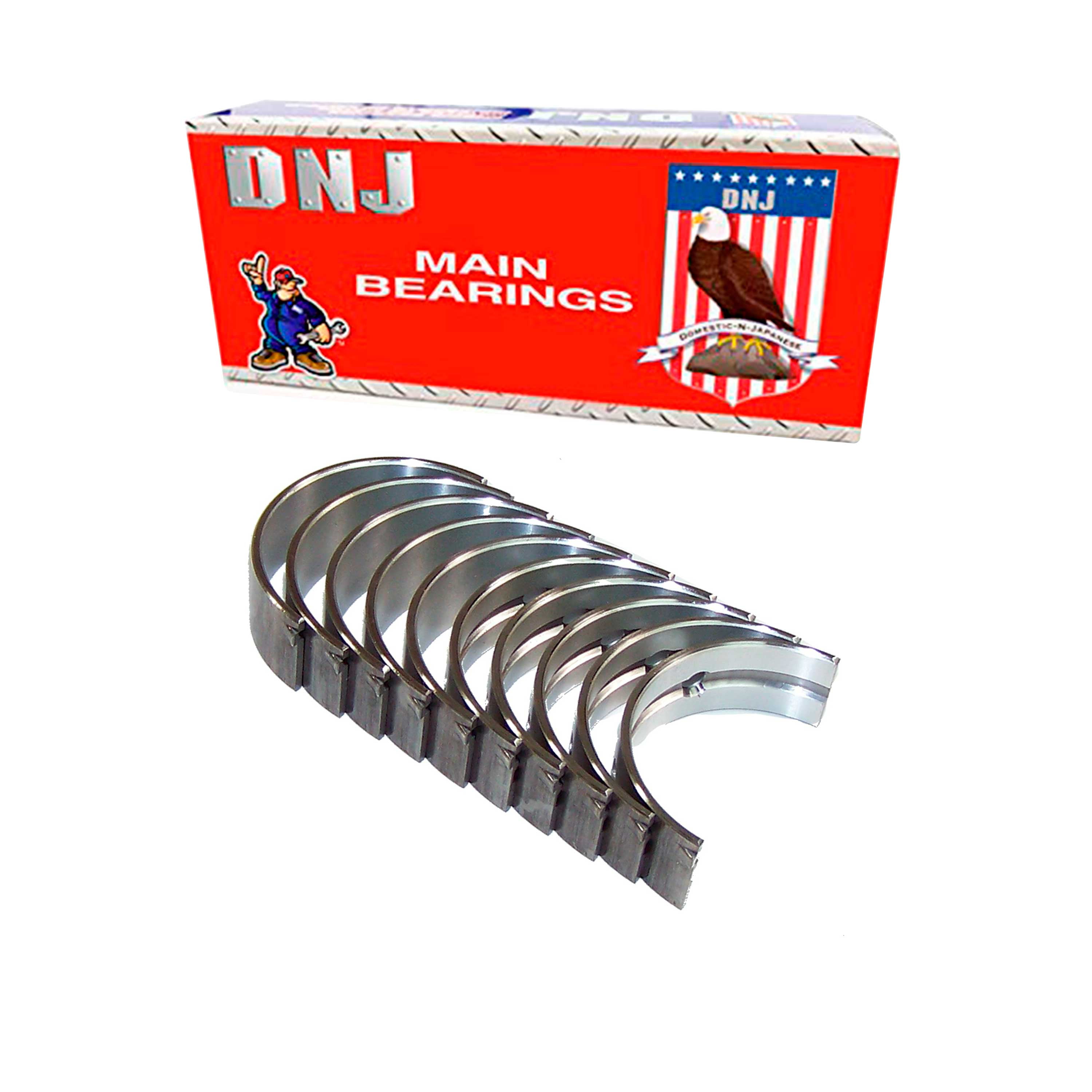 DNJ Engine Components Main Bearing Set MB607.10 - High Quality OE Replacement For Domestic & Japanese Vehicles