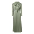 thumbnail image 5 of Formal Dresses for Women Holiday Party Womens Satin Dress Soft and Elegant Solid Long Dress Loose Casual Elegant Soft Dress for Banquet & Gala Night, 5 of 6