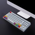 thumbnail image 2 of funtasica 87 Keys Wired Mechanical Keyboard Red Switches 20 Kinds LED White, 2 of 9