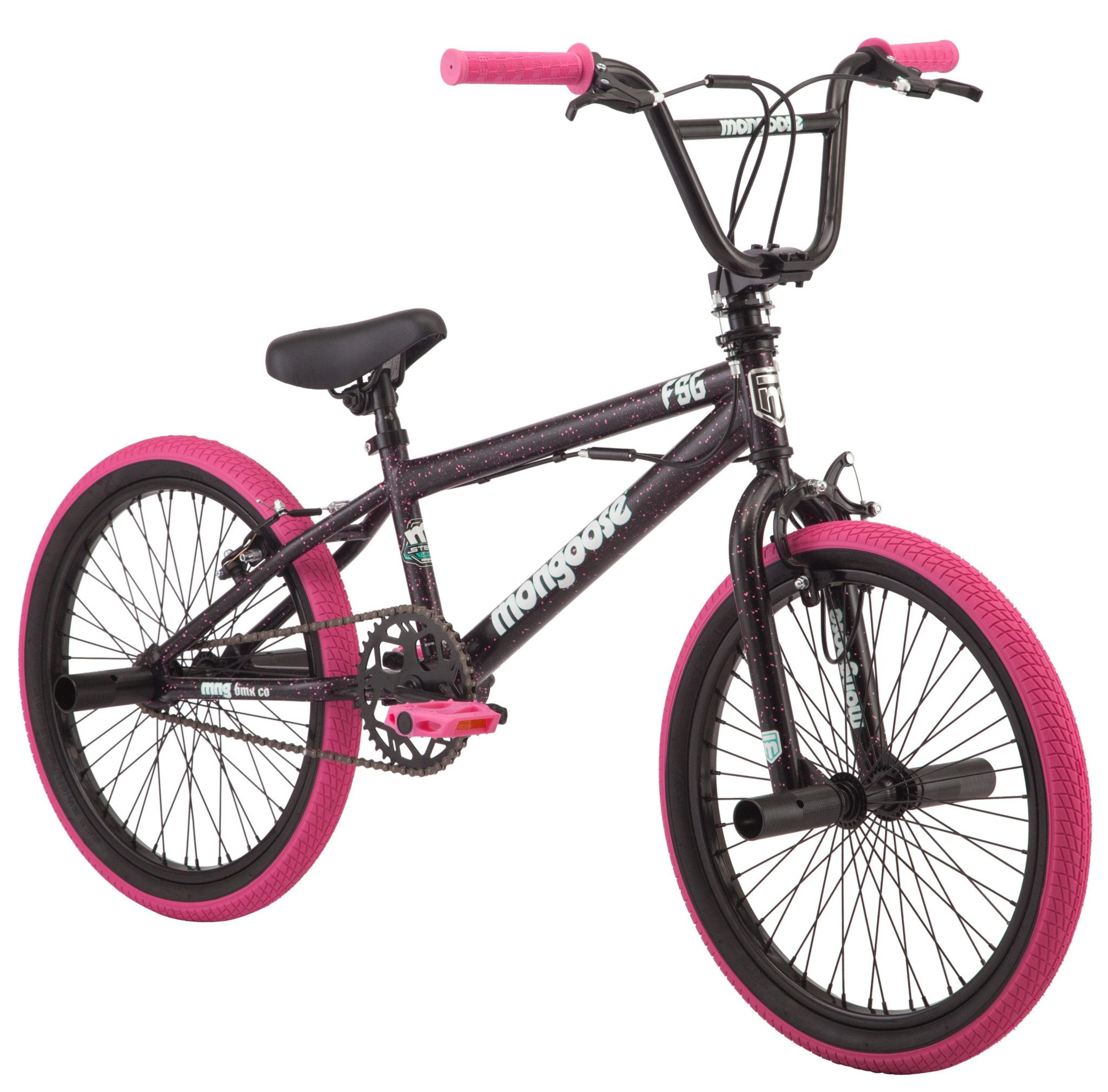 Kent Trouble Maker 18" Wheel BMX Bike Girls 360 Gyro Rotor Stunt Pegs Black/Pink 