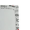 thumbnail image 3 of Ambesonne Romantic Fitted Sheet, Romance Couple Love, Full Size, Vermilion Black White, 3 of 3