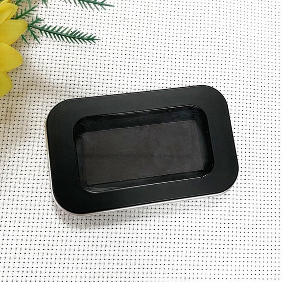 Magnetic Needle Holder Case with Clear Lid, Strong Built-in Magnet Secures Pins Under 6.5cm, Sewing Needle Organizer Box with Snap Closure, Craft Supplies Storage Gift for Sewers