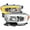 Chrome Housing Clear Lens, variant on Spec-D Tuning Black Projector Headlights w/ Switchback LED Tube Signal Compatible with 2016-2023 Toyota Tacoma, Left + Right Pair Headlamp Assembly