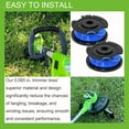 thumbnail image 2 of 0.065" 6-Pack 29092, 29252,Single Line, Auto-Feed Replacement String Trimmer Line Spool for Greenworks Weed Eater String Models ST24B215,2100302,21342,21302,21262,21312,2100302,21602,21242,21282, 2 of 6
