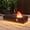 Black, variant on Black/Warm Light 48" with Ice Bucket Rectangle Propane Outdoor Table,Gas Fire Pit with 50000 BTU