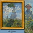 thumbnail image 2 of 3S Brother's World Classic Art Masterpiece Curtain Series Claude Monet - Woman With a Parasol Room Darkening Décor Single Curtain Panel Made in Turkey (52"Wx84"L), 2 of 6