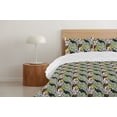 thumbnail image 4 of Ambesonne Tropical Down Alternative Quilt Comforter, Toucans Parrots Bird Print, King, Green Multicolor, 4 of 5