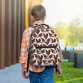 thumbnail image 6 of Rateoe A Rooster With Chickens Pattern Durable Student Backpack Laptop Bag- Ergonomic Design, Waterproof Twill Fabric - Ideal for School, Travel, and Outdoor Activities-One Size, 6 of 6