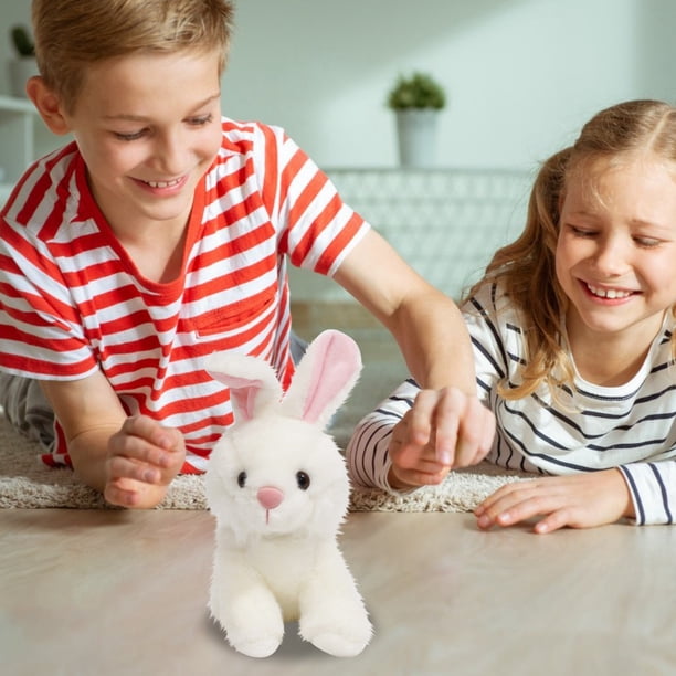 Juguetes De Simulación De Conejo Muñecas De Conejo Blanco Muñecas Muñecas Cumpleaños Muñecas Bonitas.