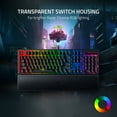 thumbnail image 4 of Razer BlackWidow V3 Full Size Mechanical Gaming Keyboard for PC, Chroma RGB, Wrist Rest, Black, 4 of 16
