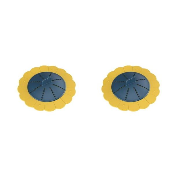 Cubierta de drenaje de piso de silicona Advancent 2piezas Azul Amarillo
