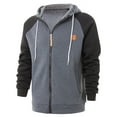 thumbnail image 2 of Nebwoak Mens Hoodie Jackets Zip up- Lightweight Long Sleeve Quick-Dry Casual Track Jacket Dark Gray Size S-2XL, 2 of 7