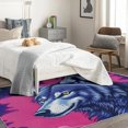 thumbnail image 4 of Wolf Rugs for Living Room Bedroom - Animal Rug 3x5 - Cloud Carpet for Home Decor - Washable Non Slip Patterned Indoor Small Area Rug - Soft & Low Pile (ZJ&225), 4 of 7