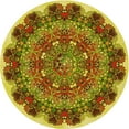 thumbnail image 1 of Ahgly Company Machine Washable Indoor Round Transitional Saddle Brown Area Rugs, 8' Round, 1 of 7
