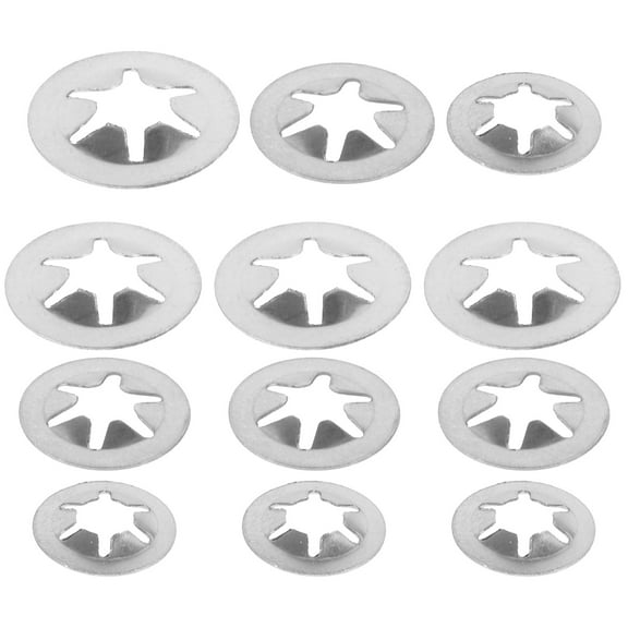 unbranded  30 Pcs Stainless Rings Retaining Clip Assortment Lock Gate Silver