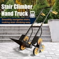 thumbnail image 4 of Olympia Tools Folding Hand Truck with Wheels - Heavy Duty Trolley (330lbs Stair Climbing Hand Truck), 4 of 7