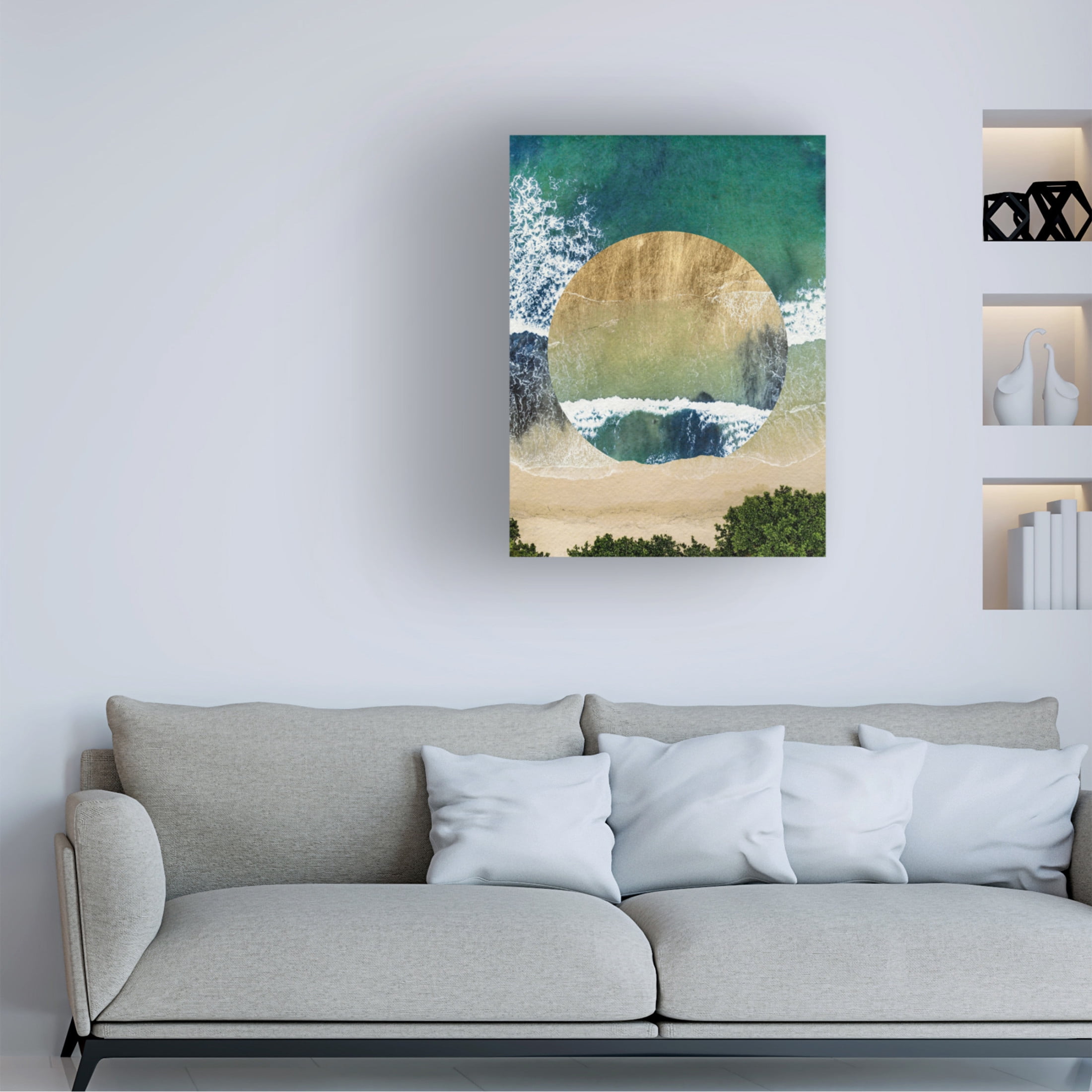 Trademark Fine Art Grace Popp  Breaking Shore IV Canvas Wall Art