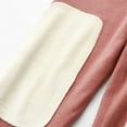 thumbnail image 6 of Rohuuque Fall Winter Pajamas Set for Women Detachable Padding Thermal Set Crewneck Top with Knee Patch Warm Pants Sleepwear Pink, 6 of 9