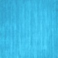 thumbnail image 1 of Ahgly Company Indoor Square Abstract Light Blue Contemporary Area Rugs, 4' Square, 1 of 4