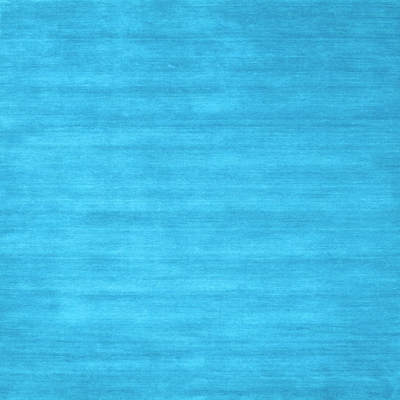 Ahgly Company Indoor Square Abstract Light Blue Contemporary Area Rugs, 4' Square