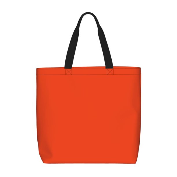 Easygdp Orange Bolsa Tote para Mujer, Bolso de Hombro para Trabajo, Playa, Viajes, Compras y Supermercado