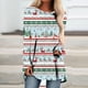 thumbnail image 2 of Camiseta de manga larga con cuello redondo y estampado navideño para mujer Pompotops qwe24266, 2 of 5
