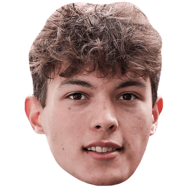 Oliver Bearman (Young) Big Head. Larger than life mask.