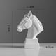 thumbnail image 4 of Estatua decorativa de cabeza de caballo, figuras de resina, escultura de caballo 3D para estantería de vino S, 4 of 6