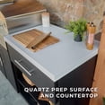 thumbnail image 6 of Backyard Discovery Timber Rock 10' Covered Outdoor Kitchen Cook Station, Steel Pizza Oven, 6 of 17