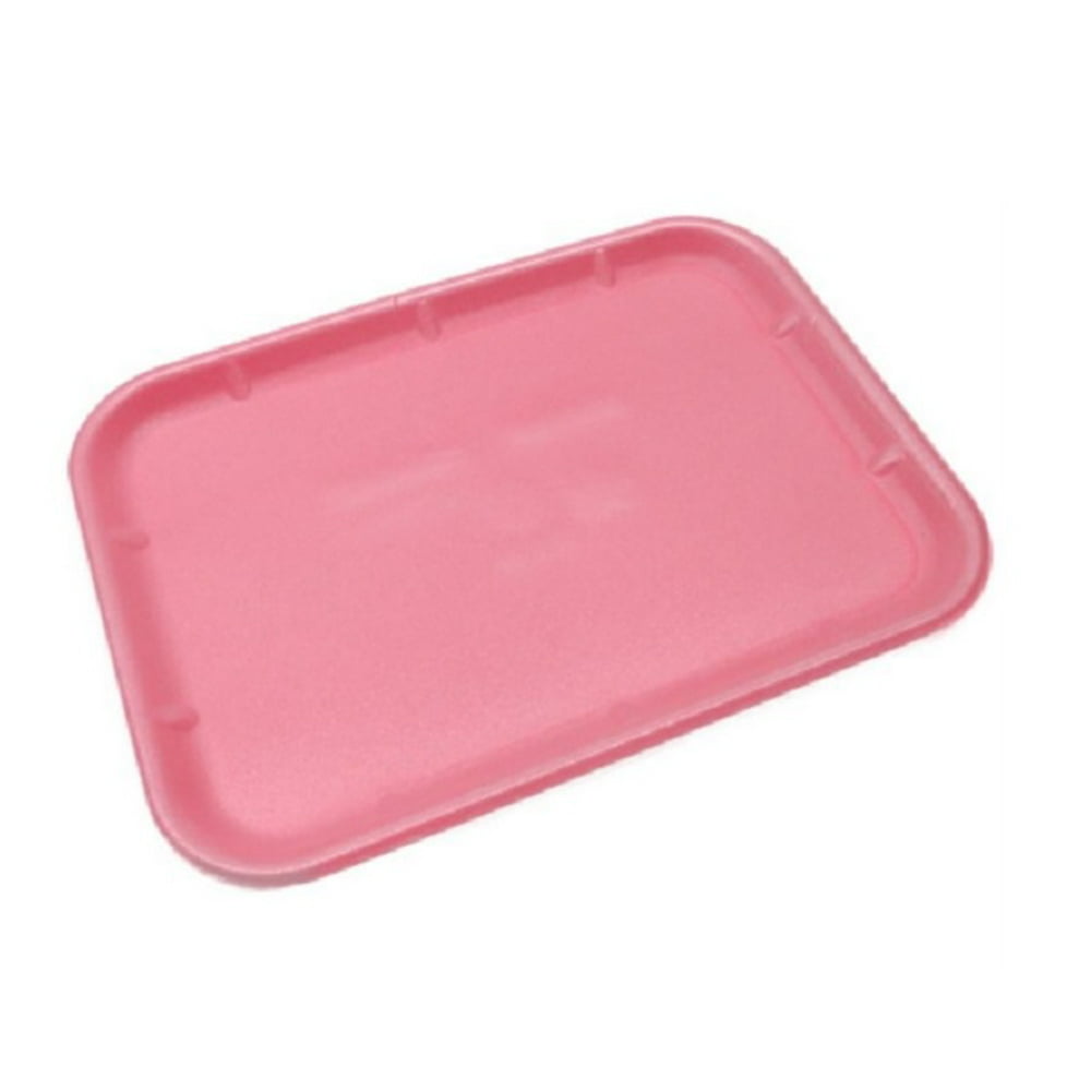 CKF 1014P, 10x14 Pink Foam Meat Trays, 100Piece Bundle