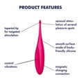 thumbnail image 2 of Satisfyer Twirling Fun Tip Vibrator - Lay-on Vibrator with Circulating Tip for Targeted Clitoris Stimulation and Erogenous Zones, Waterproof, Rechargeable (Magenta), 2 of 5