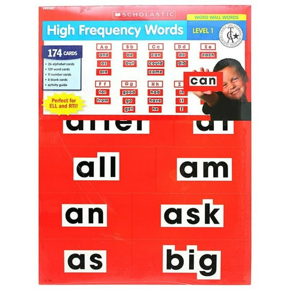 Scholastic Teaching Resources SC-949987-2 High Frequency Level 1 Word Wall Words - Pack of 2