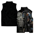 thumbnail image 5 of Chaleco de algodón grueso y fresco para hombre, chalecos de moda y versátiles para hombre, chaleco de moda con estampado de personajes para hombre, abrigos y ropa de viento frío, 5 of 5