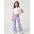 thumbnail image 4 of Girls Flare Pants, AI Digital Print Bell Bottoms,All-Season Sizes 3-13Y, 4 of 6