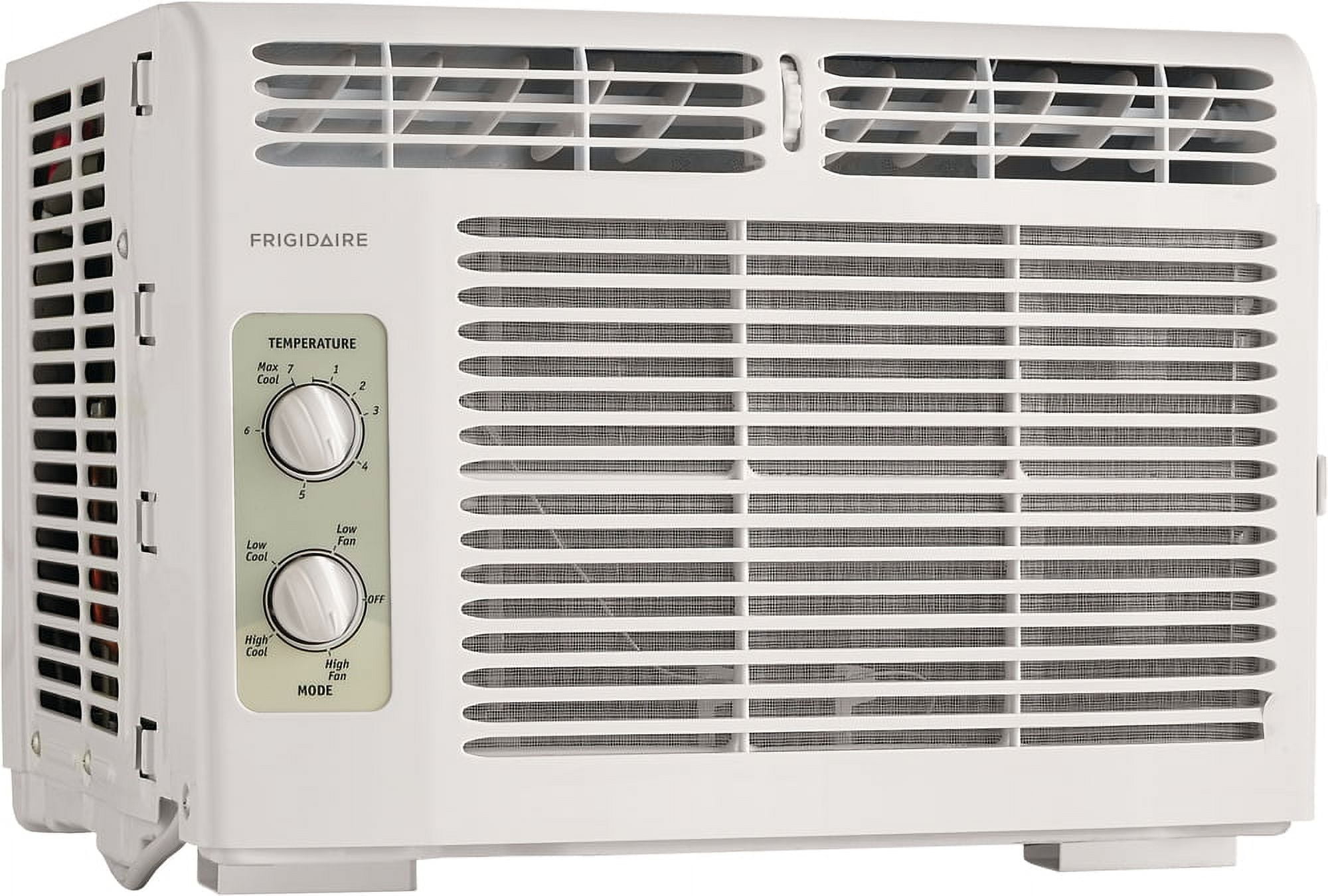 Frigidaire 5,000 BTU Mechanical Window Air Conditioner, 250 Sq. Ft., 2-Speeds, White, FFRA051WAE
