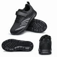 thumbnail image 6 of vibdiv Boys Girls Running Sneakers Slip on Breathable Tennis Athletic Walking School Kids Shoes All Black Toddler Size 6, 6 of 6