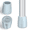 Gray, variant on SupreGear Walker & Cane Rubber Replacement Tips, 1 in, Metal Insert, Grey, 2-Pack, Glide Caps