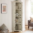 thumbnail image 5 of Leumius 4-Tier 72" Corner Kitchen Pantry Storage Cabinet with 8 Doors Tall Storage Cabinet, Corner Cabinet and Shelves, Bookshelf Cabinet for Bathroom, Living Room, Kitchen White, 5 of 8