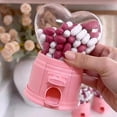 thumbnail image 7 of Heart Shaped Candy Dispenser, Valentine Candy Dispenser Machine, Valentines Day Mini Gumball Machine for Party Favor, Teacher Gifts, and Valentine's Day Exchange Treats (1pcs), 7 of 7