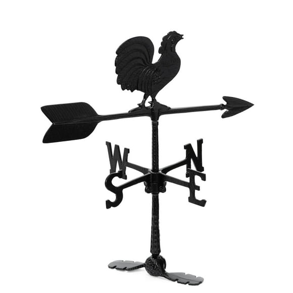 Klassen Bronze Girouette en Aluminium Coq, Noir