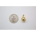 thumbnail image 2 of 18K Gold Filled Designed Gold Ball Charm Pendant, 2 of 2