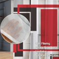 thumbnail image 2 of Red Kitchen Sheer Curtain Tiers and Valances Set of 3PC - Artistic and Fashionable Decor for Black Abstract Kitchen Windows, 2 of 6