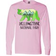 thumbnail image 3 of Inktastic Yellowstone National Park- Mountains and Bear Shape Long Sleeve T-Shirt, 3 of 5